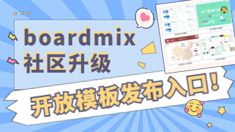 boardmix社区升级，开放模板发布入口！