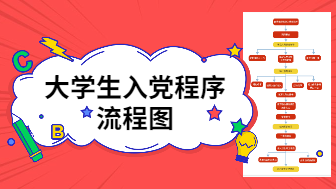 大学生入党程序9个流程图完整分享，干货收藏！